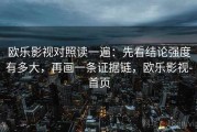 欧乐影视对照读一遍：先看结论强度有多大，再画一条证据链，欧乐影视-首页